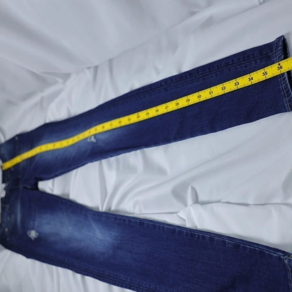 Hudson distressed blue jeans, girls’ size 14